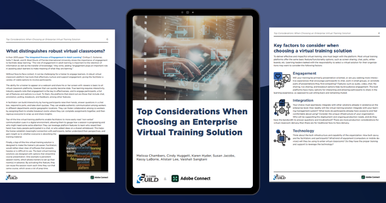 Top Considerations When Choosing an Enterprise Virtual Training Solution